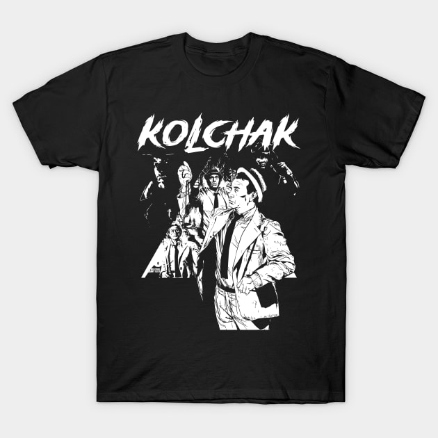 Pencil White Kolchak Adventure T-Shirt by regencyan